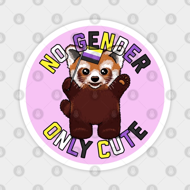 No Gender - Only Cute Magnet by Art by Veya